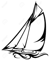 Une bordure blanche de 3,2 mm entoure chaque design. 16311778 Illustration Voilier Contour Noir Et Blanc Banque D Images Jpg 1075 1300 Voilier Noir Et Blanc Paysage Marin
