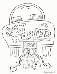 Here is a free coloring page of wedding. Wedding Coloring Pages Doodle Art Alley