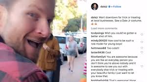 Dale Earnhardt Jr. sees his double while trick-or-treating