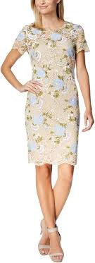 Calvin Klein Women's Lace Sheath Dress (6, Khaki Opal) at Amazon Women's  Clothing store