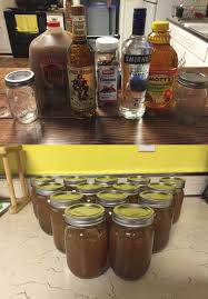 Apple Pie Moonshine Vodka 1 750ml Bottle Of 100 Proof Vodka 1 1 2 Cups Of Captain Morgan Spiced R Apple Pie Moonshine Vodka Recipes Drinks Moonshine Recipes