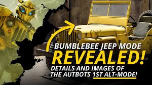 And to make more money out of product placement, of course. Transformers Bumblebee Jeep Mode Revealed Youtube