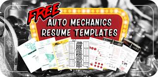 As a mechanic you might . 6 Free Resume Templates For Auto Mechanics To Stand Out From The Crowd