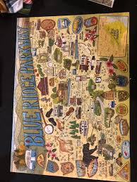 The true south puzzle company, based out of nashville, tennessee, makes puzzles to remind you of home or a place you might remember fondly. True South Blue Ridge Parkway 1000 Piece Puzzle This Brand Is Fantastic Loved The Art Work Going To Look For More Like This Also Great Souvenir From My Trip To The Smokies