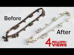 Line a shallow pan with aluminum foil. How To Clean Silver Items At Home Easiest Way To Clean Silver Youtube Cleaning Silver Jewelry How To Clean Silver Clean Silver Chain