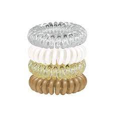 Recessed lighting fixtures kitsch hair coils style. Amazon Com Kitsch Spiral Hair Ties Coil Hair Ties Phone Cord Hair Ties Ponytail Hair Coils No Crease 4 Pcs Blonde Beauty