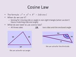 Find the length of the third side. Sine Law Homework Questions Pg 25 3 5 7 Ppt Download