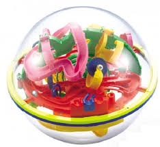 Diviértete con los mejores puzzles y juegos de mesa. I Total Brainteaser Maze Ball Junior 12 Cm Transparent Lime Twm Tom Wholesale Management