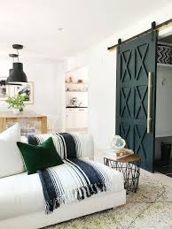 Barn Door House Seven Design Build Farm House Living Room Home House Interior