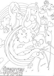 Learning color which is one important matter should be packed in fun way that they can enjoy this learning. Adventure Time Coloring Pages 110 Printable Coloring Pages