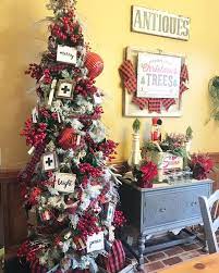 Farmhouse Christmas Buffalo Check Black White Red Christmas S Diy Christmas Decorations Easy Christmas Decorations Apartment Christmas Decorations Rustic