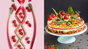 Abnehmen mit brot und kuchen: Erdbeer Rhabarber Torte Vegan Zuckerfrei Naturita By Margarita