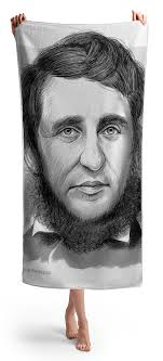 Henry David Thoreau Beach Towels for Sale