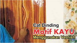 34 warna cat rmah bagian luar inspirasi top! Mengecat Motif Kayu Pada Tembok Youtube