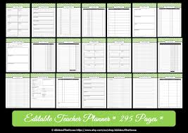 Custom creating printables in excel took forever! Editable Chevron Printable Teacher Planner All About Planners