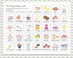 Bingo Cards For Kids Tea Party Bingo Cards In Purple 20 Unique Game Cards Etsy Tea Party Bingo Cards Kids Party Games