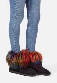 Carrie Faux Fur Fuzzie In Black Get Great Deals At Justfab