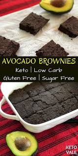 Low Carb Avocado Brownies Avocado Recipes Dessert Sugar Free Low Carb Recipe Avocado Dessert