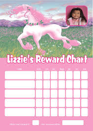 personalised unicorn reward chart adding photo option available