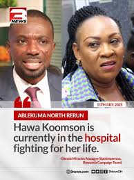 Aunt Hawa Koomson says she will be at Akwatia for the bye-election.....