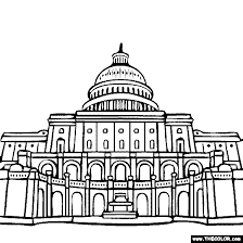 United States Capitol Capitol Hill Washington D C California State Capitol American Landmarks Coloring Pages