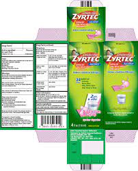 ½ or 1 tsp once daily. Children S Zyrtec Allergy