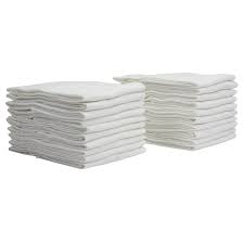 The towel is near white and 100% cotton. 100 cotton terry tea towels set kitchen dish cleaning drying clothes pack of 15. Mainstays 20 Pack Flour Sack Kitchen Towel Set White Walmart Com Walmart Com