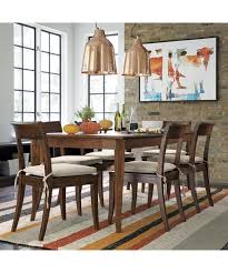 Cabria Honey Brown Wood Dining Chairs And Table Crate And Barrel Extension Dining Table Dining Table Wood Dining Chairs