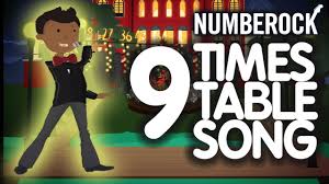 9 Times Table Song Rap Multiples Of Nine By Numberock Math Multiplication Math Tricks Teaching Math