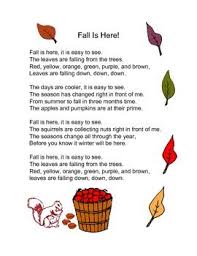 This Fall Poem Freebie Is A Good Way To Have Students Thinking About Fall While Strengthening Reading Skills Autumn Poems Poems Reading Poems