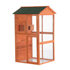 Outdoor Bird Aviary For Sale Nz Pawhut 71 Large Vertical Outdoor Aviary Bird Cage Golden Red Bird Cages Bird Supplies Pets Bird Cage Aviary Large Bird Cages