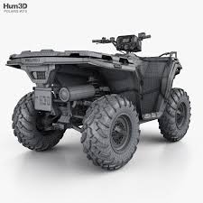 3d Model Of Polaris Sportsman 570 2021 3d Model Sportsman Model