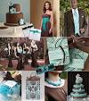 Teal And Brown Wedding Decorations