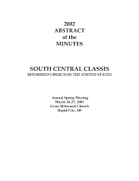 SOUTH CENTRAL CLASSIS