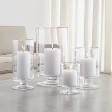 Up to the ambiance in any arrangement with this modern hurricane, the perfect foundation for a flickering focal point. London Glass Hurricane Candle Holders Crate And Barrel In 2021 Glass Hurricane Candle Holder Hurricane Candles Glass Candle Holders