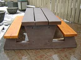Commercial benches for parks, buildings, facilities. Mackay Precast Products Precast Concrete Outdoor Tables Picnic Tables Canada Usa