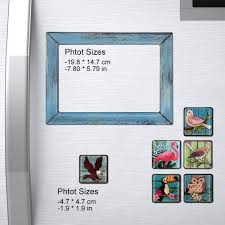 Slap the sheets onto the front of a magnetic appliance, and presto—it's shiny and new. Cover Picture Frames Base Cute Family Collage Grandson Pictures Magnetic Sleeves Locker For Stainless Steel Refridgerator