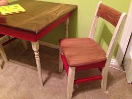 Child S Table And Chairs Built By Stutes Custom Wood Products And Finished By Ktdidstreasures Kids Table And Chairs Chair Dining Chairs
