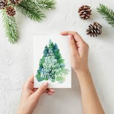Christmas Trees Watercolor Holiday Clipart Decorations Etsy Christmas Cards Drawing Hand Painted Christmas Cards Painted Christmas Cards