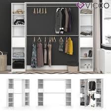 Vicco Wardrobe Visit Xl Open Walk In Shelf Clothes Rack Cabinet White Cabinet Clothes Open Rack Shelf Vic Diy Wardrobe Clothing Rack Wardrobe Organisation