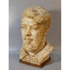 Art Pottery bust of Hubert Nicholson 1908-1996, journalist, poet and  novelist,
