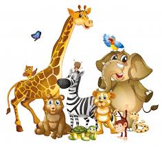 Vind meisjes verkleed als superheld, dieren en meer. Vele Schattige Dieren Op Witte Achtergrond Gratis Vector
