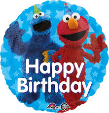 Folienballon Sesamstrasse Happy Birthday Elmo Und Das Krumelmonster In 2020 Partydeko Happy Birthday Herzliche Gluckwunsche