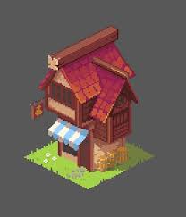 Marco Vale Author Of One Of The Udemy Courses On Pixel Art Recorded A Great Video Narrating How He Transforms His Illustration Into An Arte Isometrico Arte Pixel Y Diseno