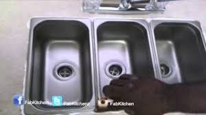 3 compartment drop in kitchen sink