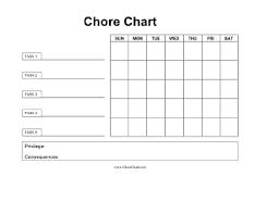 Teenage Chore Chart Template Lamasa Jasonkellyphoto Co