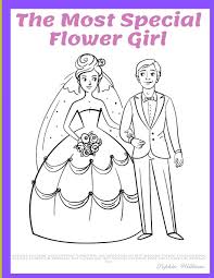 There are tons of great resources for free printable color pages online. Wedding Coloring Book For Kids Flower Girl Coloring Book My Best Wedding Themed Coloring Book For Kids Flower Girl Proposal Gift Flower Girl Gift Wedding Coloring Book For Flower Girl Wedding Day