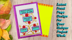 How To Decorate Project Files With Cover Page And Border Cover Page Decoration 4 Youtube Go to design > page borders. how to decorate project files with cover page and border cover page decoration 4