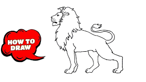 How To Draw Lion Step By Step Drawing Lion With Pen Easy Drawings Step By Step Drawing Drawing Tutorial Easy