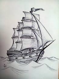 Fair Wind Art Drawings Sketches Pencil Boat Tattoo Landscape Pencil Drawings
